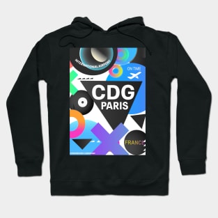 CDG airport Paris Hoodie